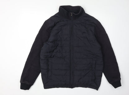 Mens UK Size M Raging Bull Black Puffer Jacket