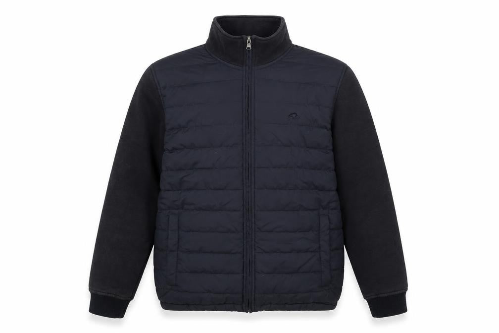Mens UK Size M Raging Bull Black Puffer Jacket