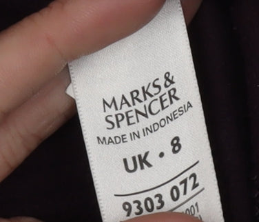 Womens UK Size 8 Marks and Spencer Purple Basic Jacket