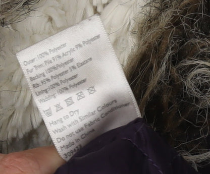 John Lewis Girls Black Parka Coat, Size 10 Years