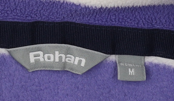 Rohan Women Purple Striped Sweatshirt M Casual