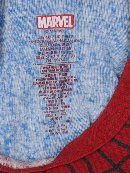 Marvel Boys Spider-Man Red Blue Long Sleeve T-Shirt 7 Years
