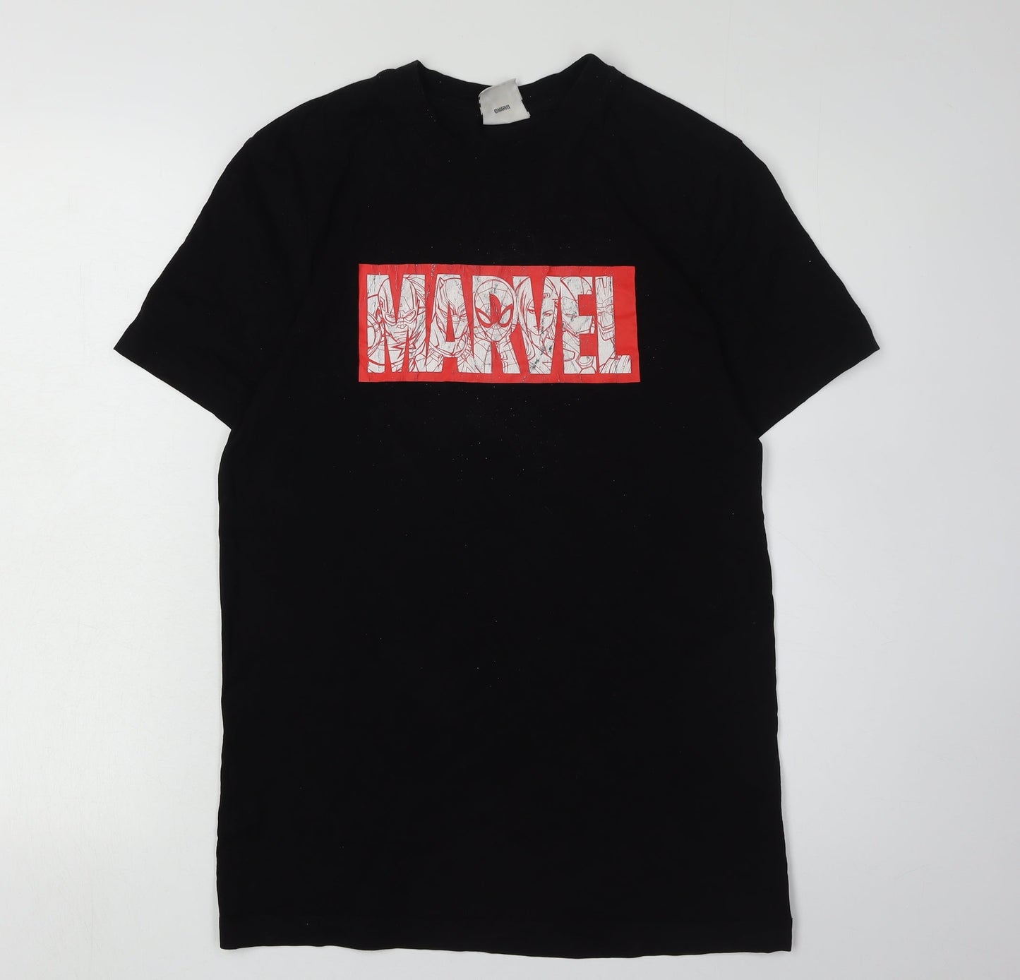 Marvel Men's Black Graphic T-Shirt, Size S