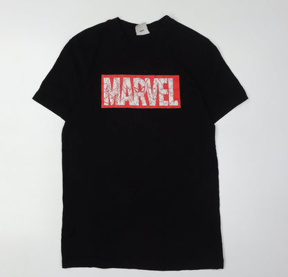 Marvel Men's Black Graphic T-Shirt, Size S