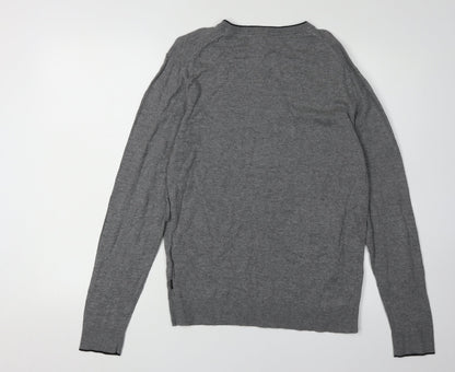 Jack & Jones Men's Grey Pullover Jumper S