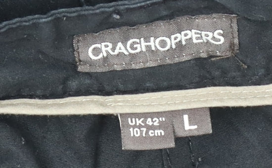 Craghoppers Black Track Pants L Unisex Relaxed Fit