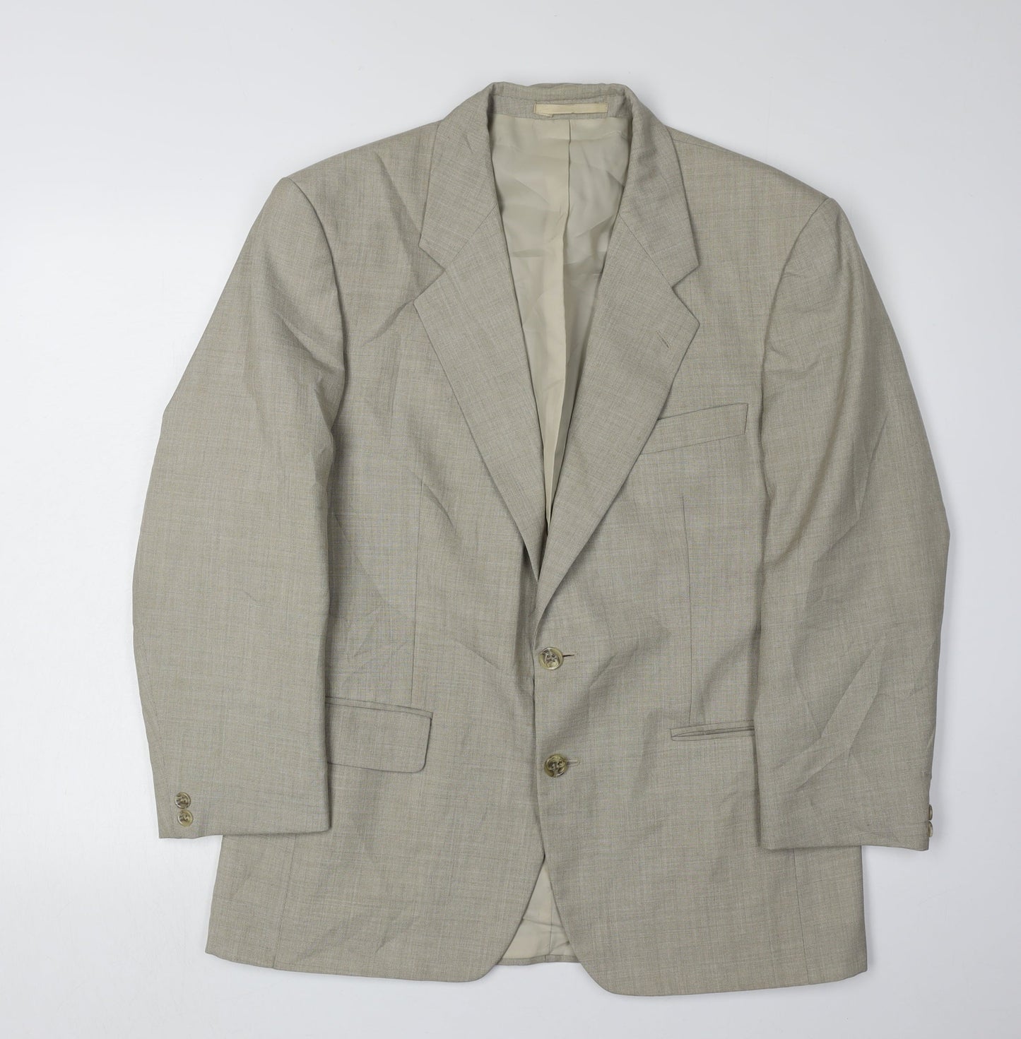 Mens UK Size 40 Gurteen Regular Beige Suit Jacket