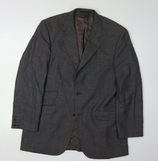 Mens UK Size 40 Jaeger Regular Grey Suit Jacket