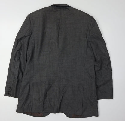 Mens UK Size 40 Jaeger Regular Grey Suit Jacket