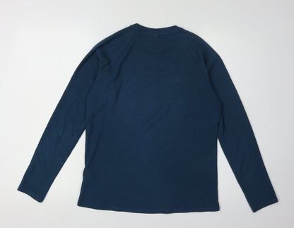 Uniqlo Men's Blue Pullover Sweatshirt M