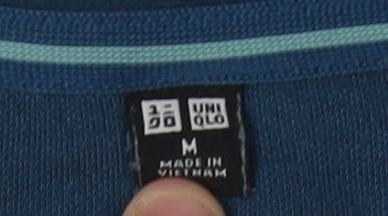 Uniqlo Men's Blue Pullover Sweatshirt M