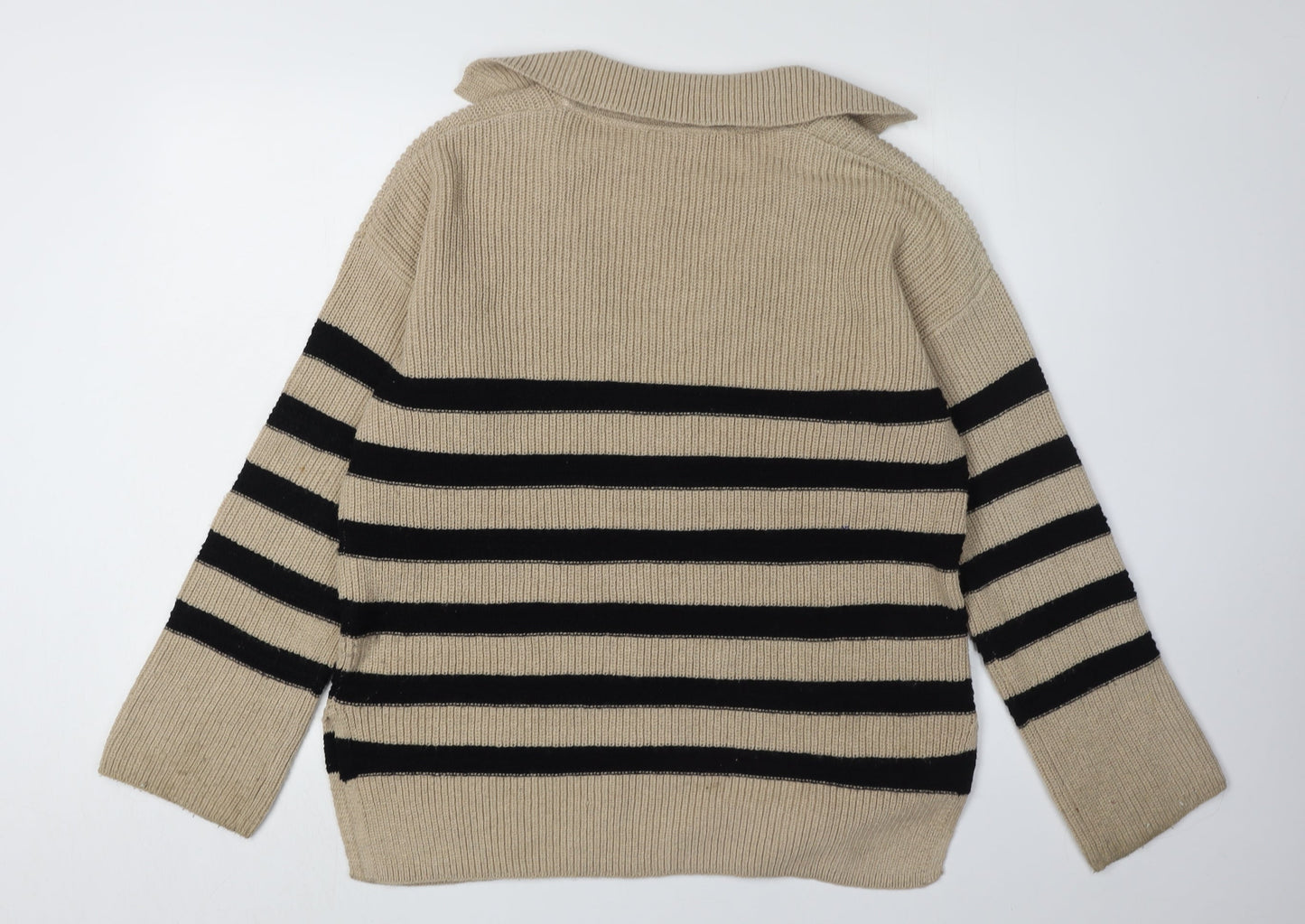 Womens UK Size XS John Lewis & Partners Beige Pullover Jumper