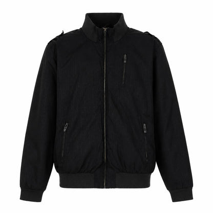 Mens UK Size L Smog Black Bomber Jacket