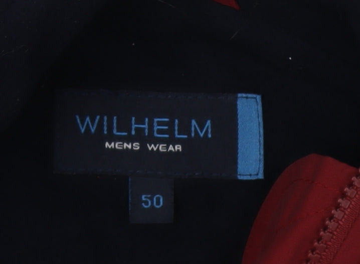 Mens UK Size 50 Wilhelm Red Basic Jacket