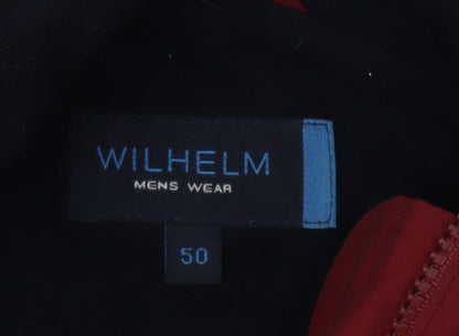 Mens UK Size 50 Wilhelm Red Basic Jacket