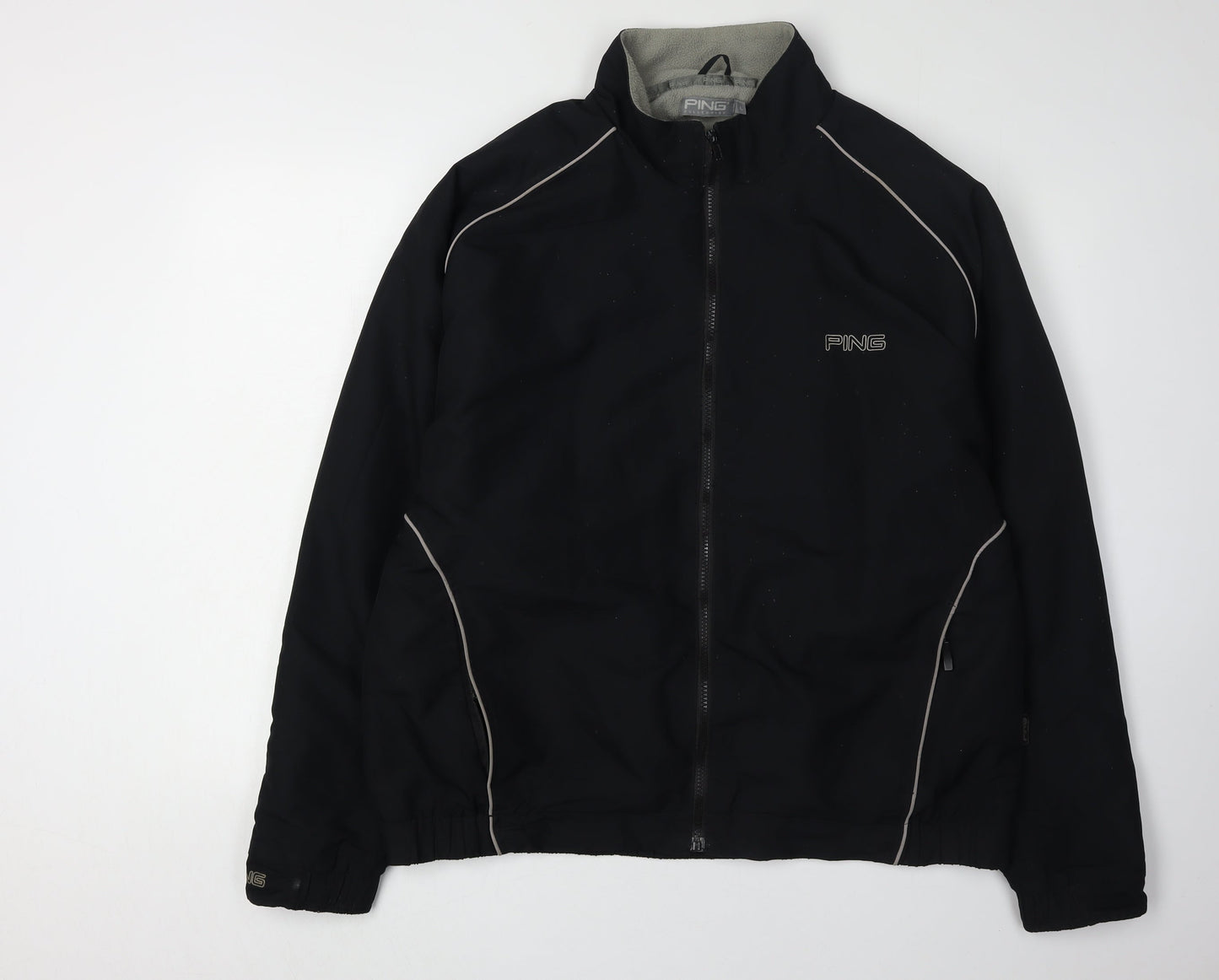 Mens UK Size L Ping Black Basic Jacket