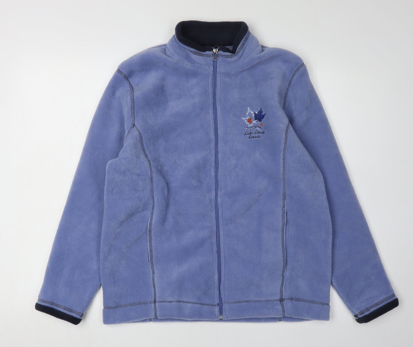 Attraction Women's Blue Fleece Jacket - M Full Zip Casual