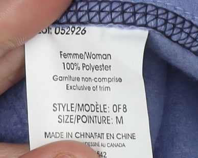 Attraction Women's Blue Fleece Jacket - M Full Zip Casual