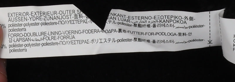 Zara Men's Black Parka Jacket S Hooded Casual