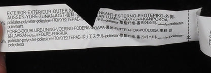 Zara Men's Black Parka Jacket S Hooded Casual