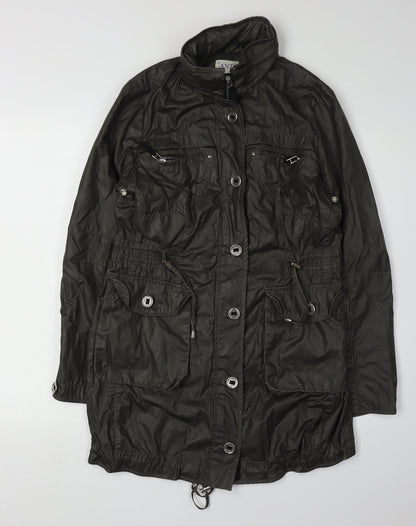 Womens UK Size 10 Antoni & Alison Black Parka Coat