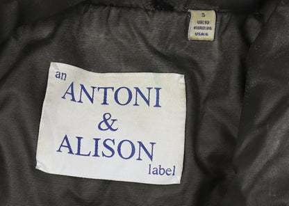 Womens UK Size 10 Antoni & Alison Black Parka Coat