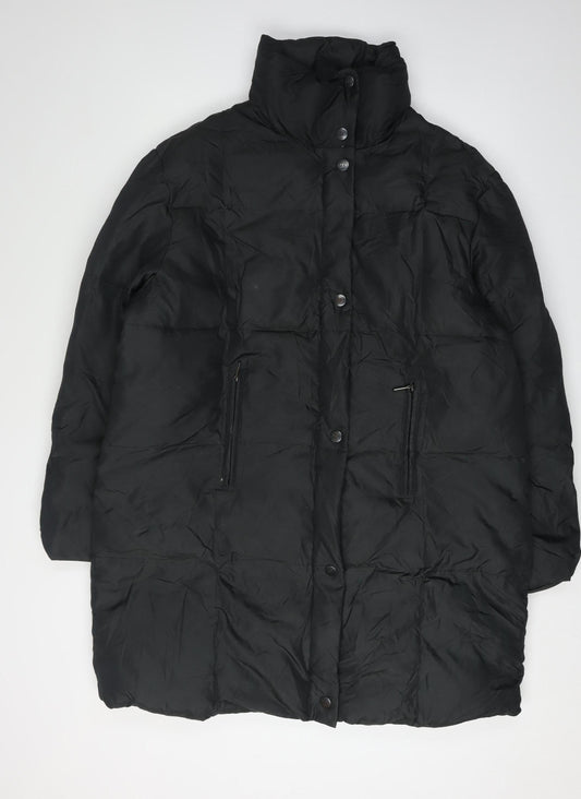 Part Two Women's Black Puffer Jacket Coat L Winter
