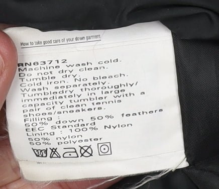 Part Two Women's Black Puffer Jacket Coat L Winter