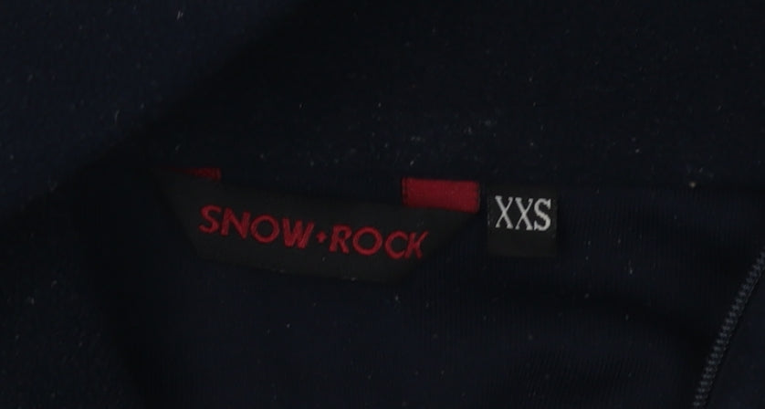 SnowRock Women's Black 2XS Fleece Zip Sweatshirt
