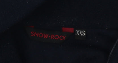 SnowRock Women's Black 2XS Fleece Zip Sweatshirt