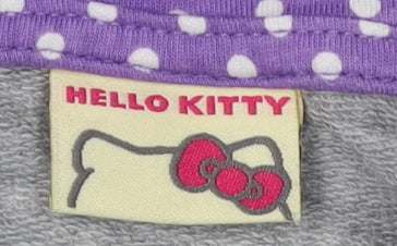 Hello Kitty Girls Grey Zip Hoodie 7 Yrs Cartoon Character
