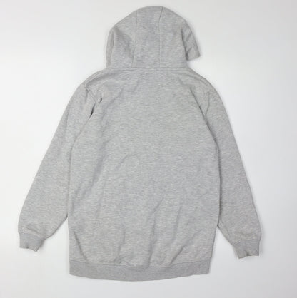 Pineapple Girls Grey Hoodie Pullover 9-10 Years Embroidered