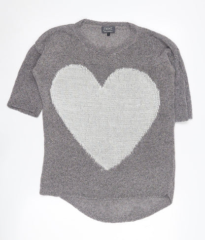 Womens UK Size 10 NEXT Grey Pullover Jumper