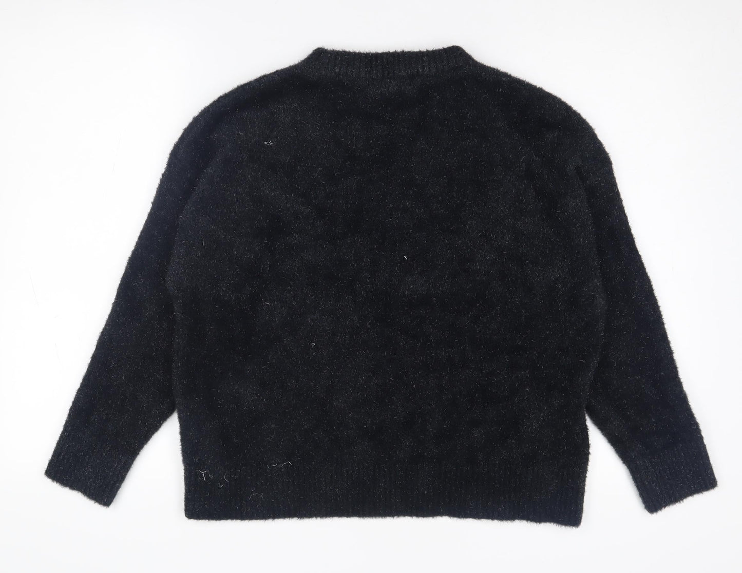 Womens UK Size M Marks and Spencer Black Pullover Jumper