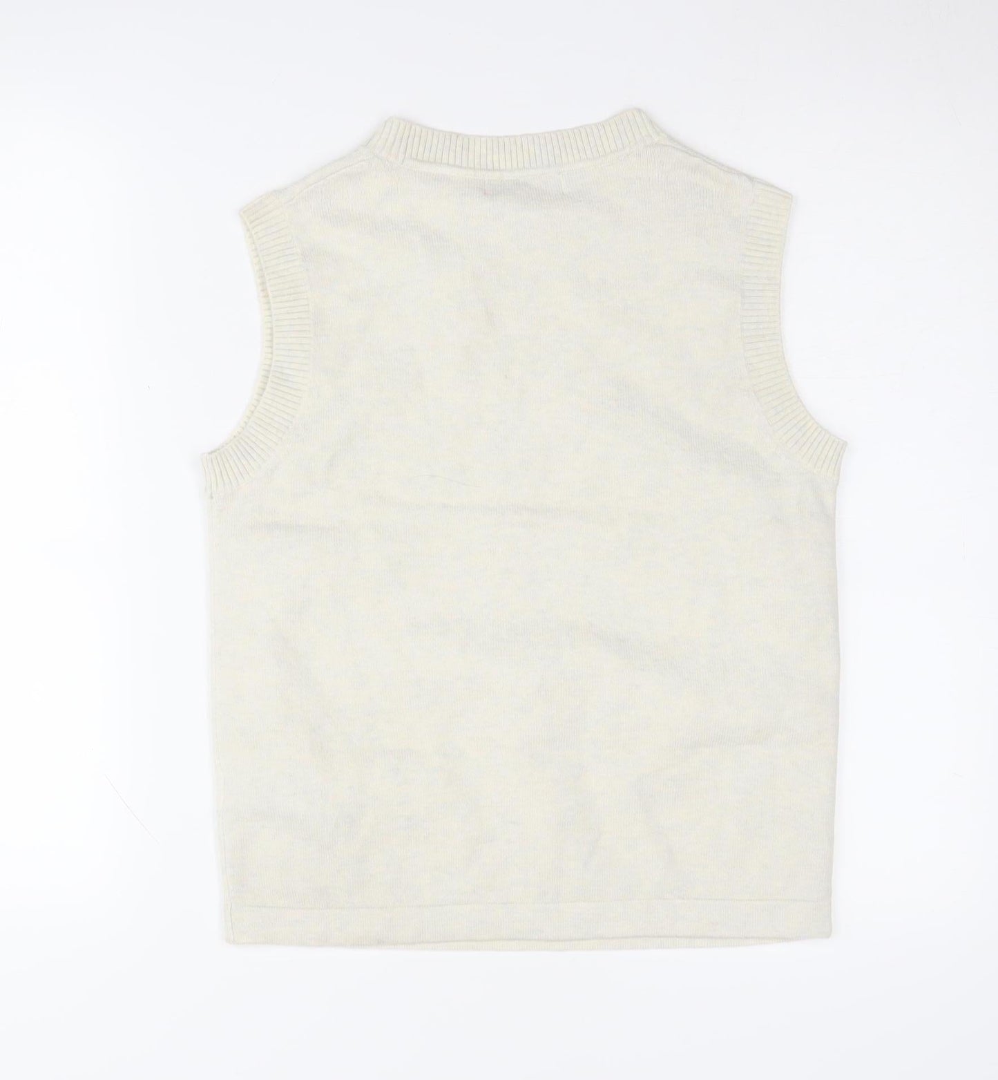 Marks and Spencer Men's Beige Vest S Sleeveless Jumper