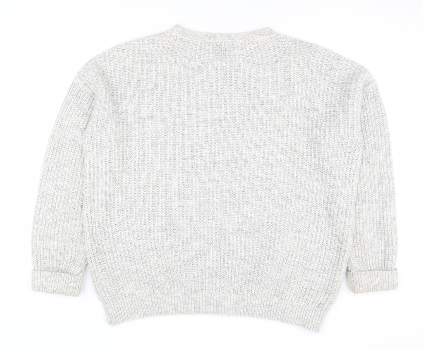 Womens UK Size UK 10 Topshop Grey Pullover Jumper