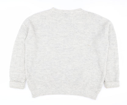 Womens UK Size UK 10 Topshop Grey Pullover Jumper