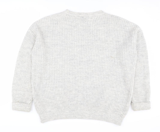Womens UK Size UK 10 Topshop Grey Pullover Jumper