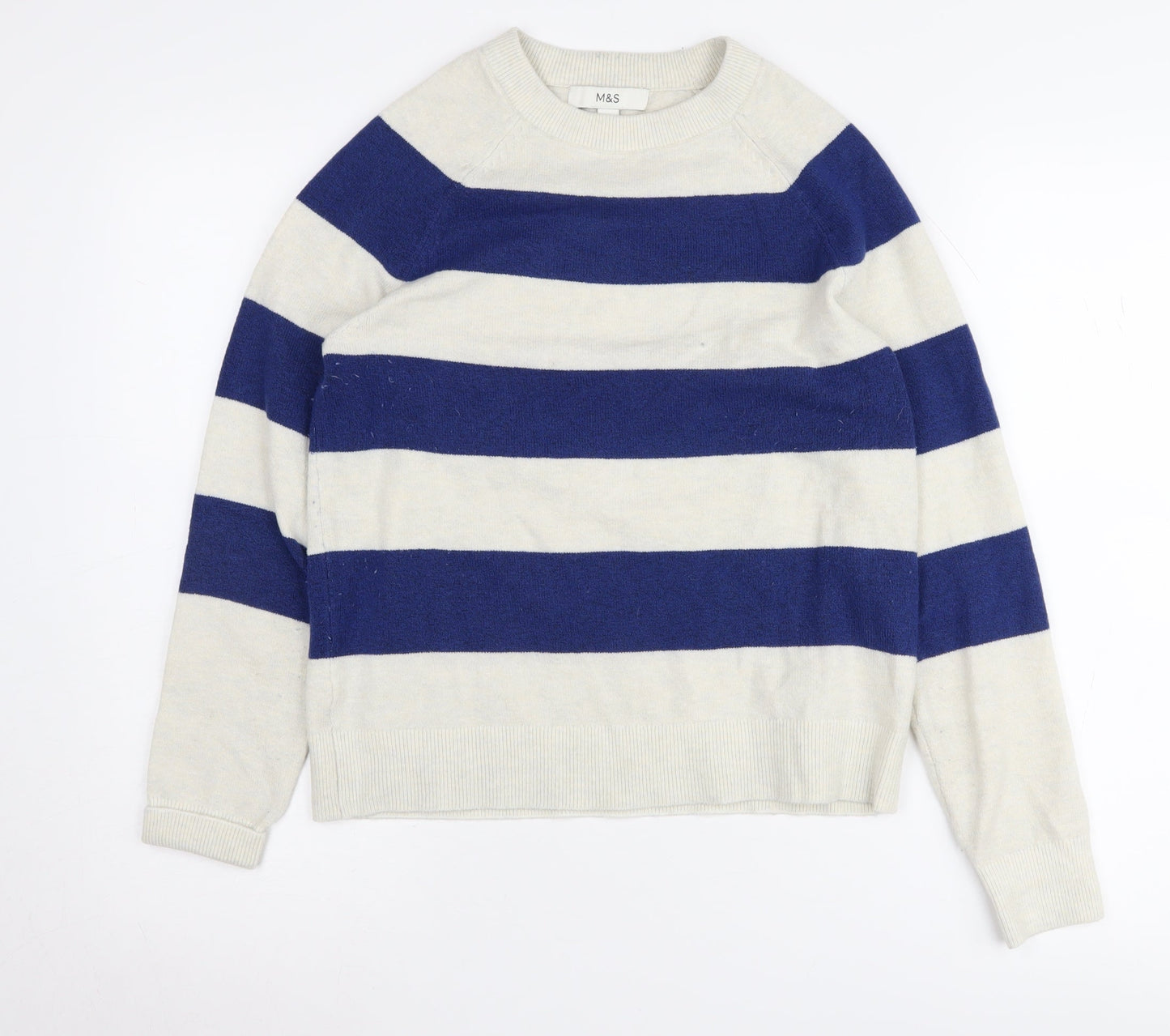 Womens UK Size XS Marks and Spencer Blue Pullover Jumper