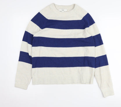 Womens UK Size XS Marks and Spencer Blue Pullover Jumper