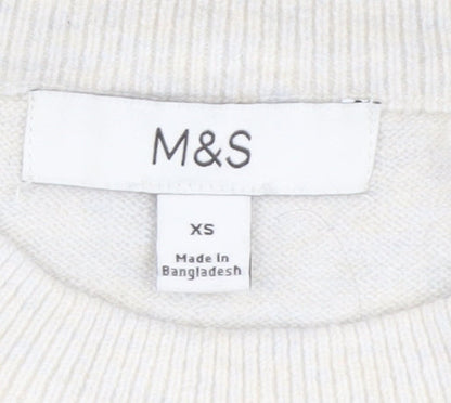 Womens UK Size XS Marks and Spencer Blue Pullover Jumper