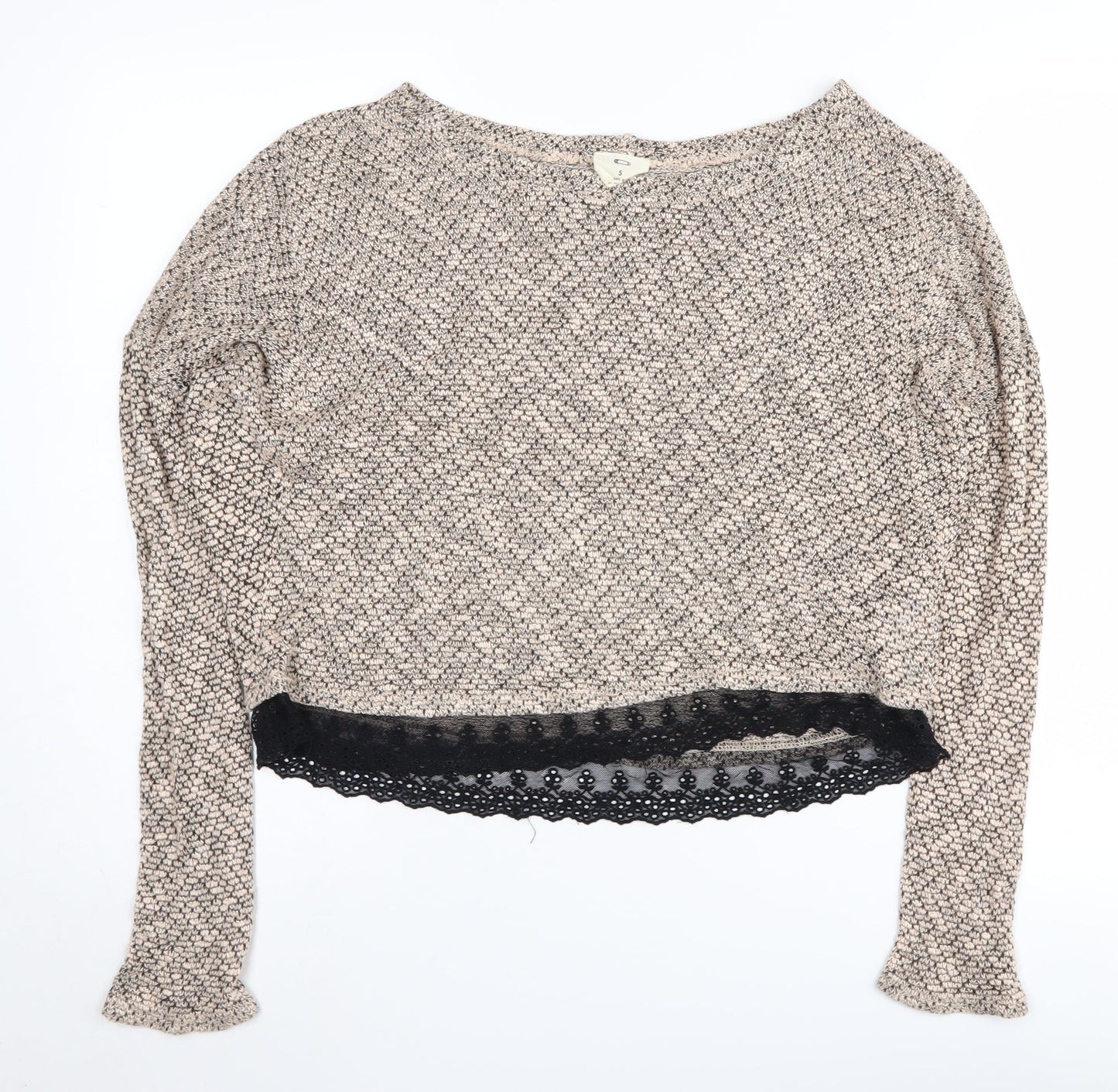 Pins and Needles Beige Women's Jumper, S, Boat Neck, Casual