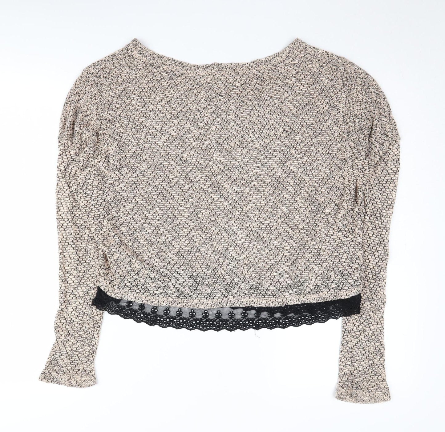 Pins and Needles Beige Women's Jumper, S, Boat Neck, Casual