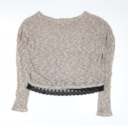 Pins and Needles Beige Women's Jumper, S, Boat Neck, Casual