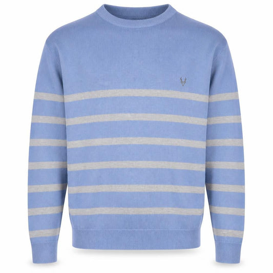 J.J. Willis Men's Blue Striped Pullover Jumper 2XL