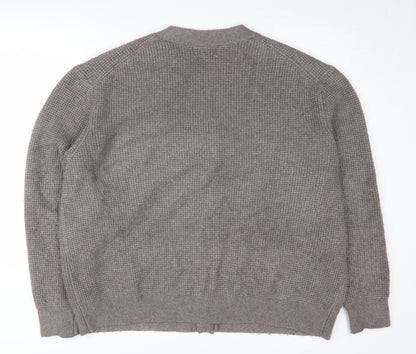 Womens UK Size XL Marks and Spencer Brown Cardigan Jumper