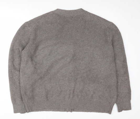 Womens UK Size XL Marks and Spencer Brown Cardigan Jumper