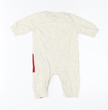 Gap Unisex Baby Beige Animal Babygrow 0-3 Months Knit Cotton