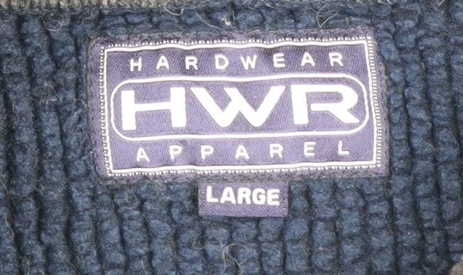 Hardwear Apparel Blue Henley Men's Large