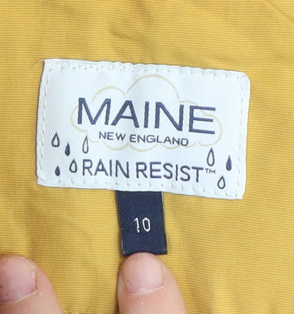 Womens UK Size 10 Maine New England Yellow